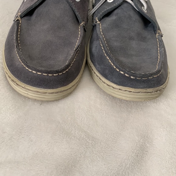 Men’s 1901 Blue Leather Boat Shoes - Picture 3 of 8
